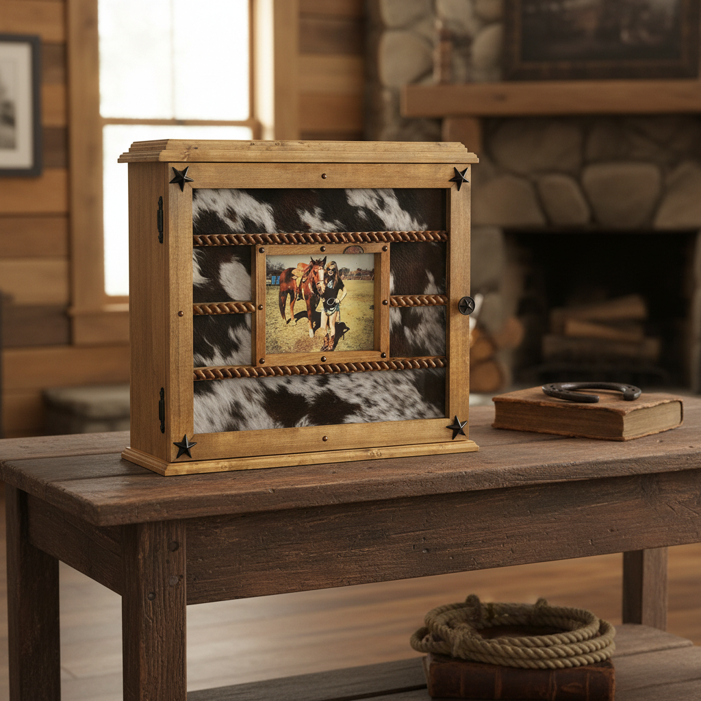 14 Buckle Display Faux - Glass Door Front - Other Backgrounds Available