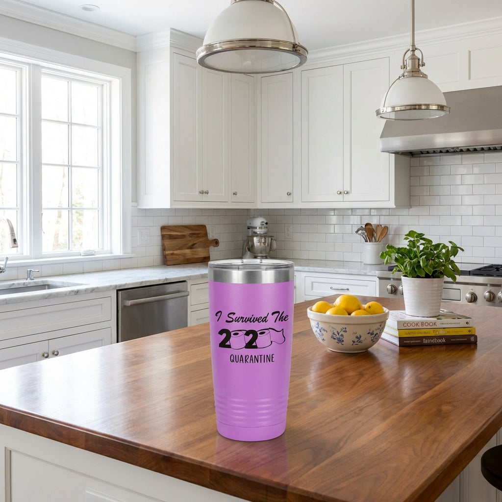 20 OZ Engraved Leatherette Polar Camel Tumbler