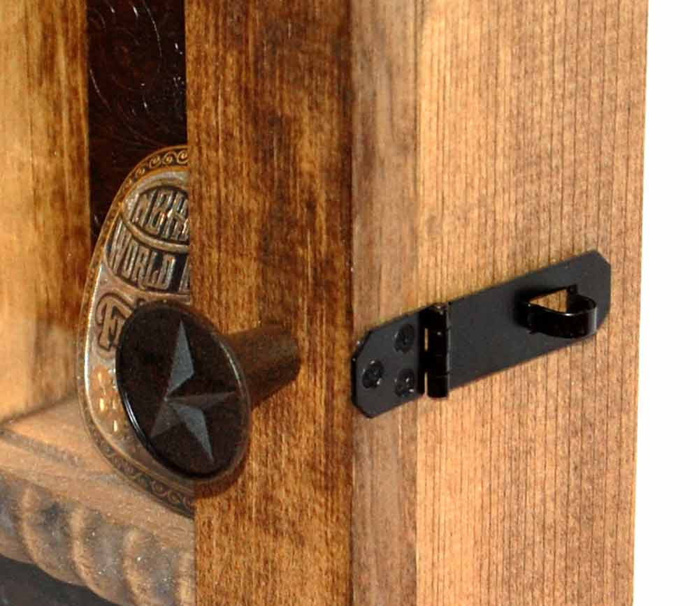 14 Buckle Display Cowhide - Glass Door Front