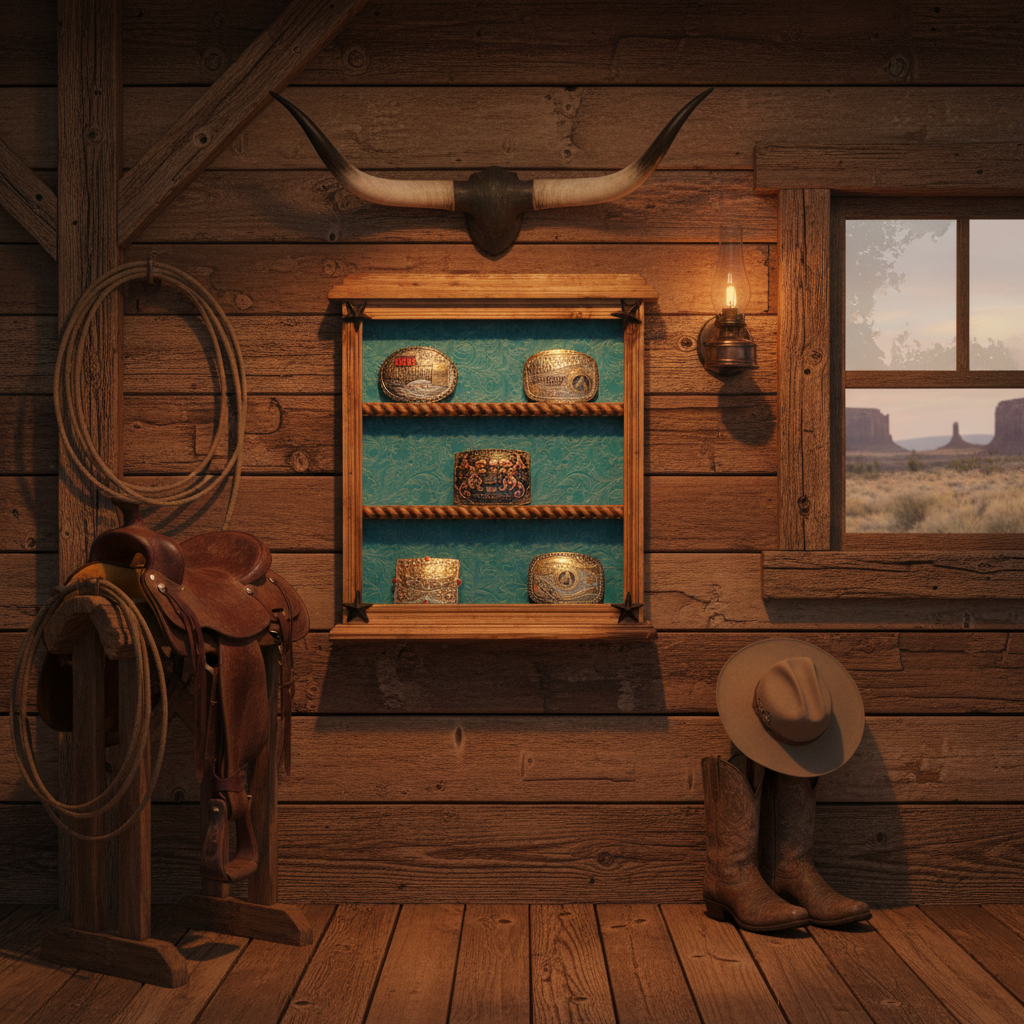 9 Buckle Display - Many Background Styles