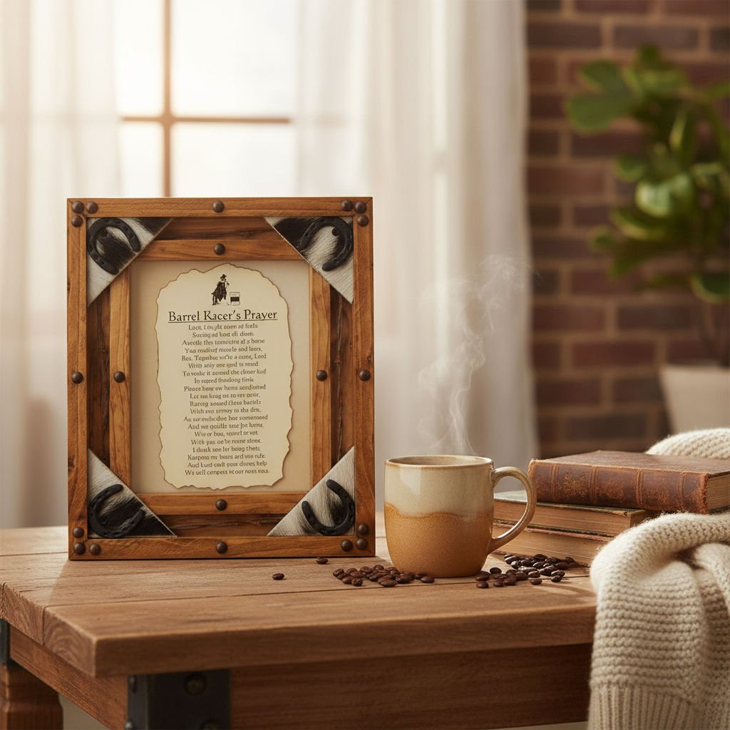 Pine Framed Barrel Racers Prayer