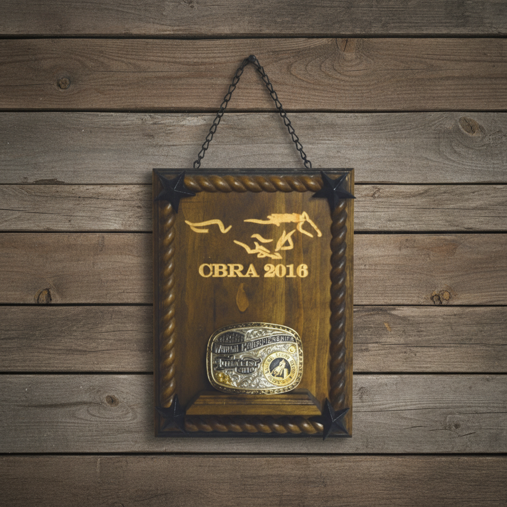 Custom Engraved Buckle Display Plaques