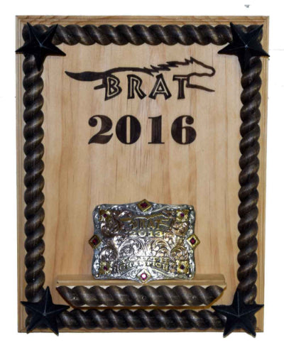Custom Engraved Buckle Display Plaques
