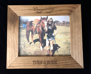 8x10 Cowgirl Up Picture Frame for the Barrel Racer