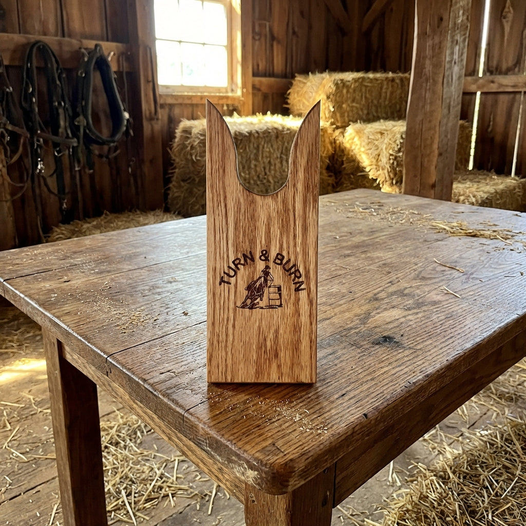 Red Oak Barrel Racer Boot Jack - Can be Personalized