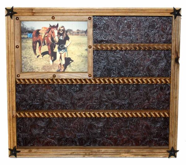 14 Buckle Display with 8x10 Left Picture Frame