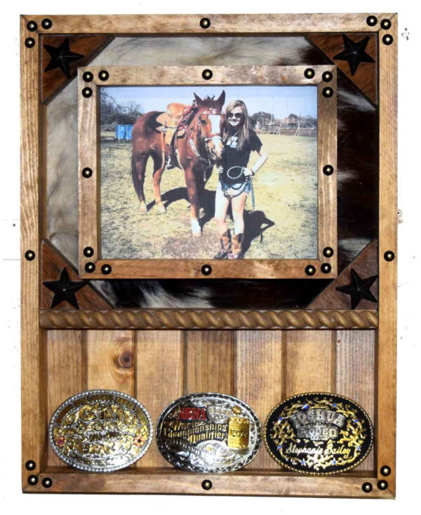 3 Buckle Display with 8 x 10 Picture Frame